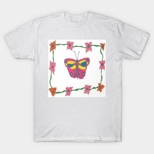 Pretty Spring Butterfly T-Shirt by DanielleGensler